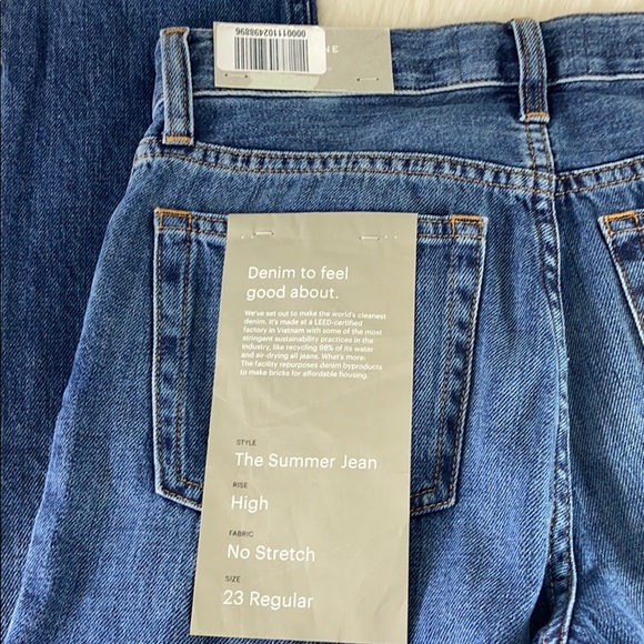 Everlane NWT Relaxed Straight Leg Distressed Jeans - Picture 12 of 16